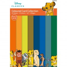 Disney The Lion King A4 Coloured Card Pack | 24 sheets