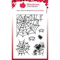 Woodware Clear Stamps Spider's Web | Set of 6