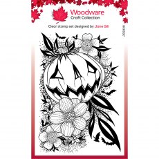 Woodware Clear Stamps Pumpkin Flowers