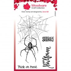 Woodware Clear Stamps Creepy Spider | Set of 4