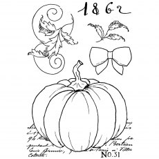 Creative Expressions Sam Poole Clear Stamp Set Ghost Pumpkin | Set of 5