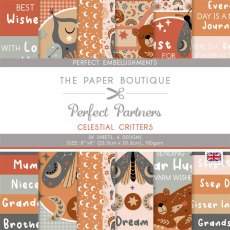The Paper Boutique Perfect Partners Celestial Critters 8 x 8 inch Perfect Embellishments | 36 sheets
