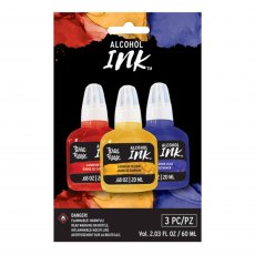 Brea Reese Alcohol Ink Set Cadmium Red/Ultramarine Blue/Cadmium Yellow | Set of 3