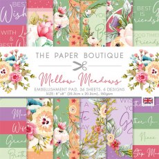 The Paper Boutique Mellow Meadows 8 x 8 inch Embellishment Pad | 36 sheets
