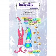 IndigoBlu A6 Rubber Mounted Stamp Tall Santa | Set of 5