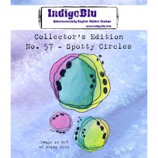 IndigoBlu A7 Rubber Mounted Stamp Collectors Edition No 57 - Spotty Circles