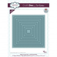 Sue Wilson Craft Dies Noble Collection Looped Squares Craft Die | Set of 10