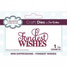 Sue Wilson Craft Dies Mini Expressions Collection Fondest Wishes
