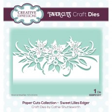 Creative Expressions Craft Dies Paper Cuts Collection Sweet Lilies Edger