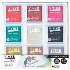 Aladine Izink Embossing Slow Dry Pigment Set Pastel | Set of 9