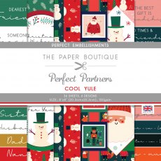 The Paper Boutique Perfect Partners Cool Yule 8 x 8 inch Embellishments Pad | 36 sheets