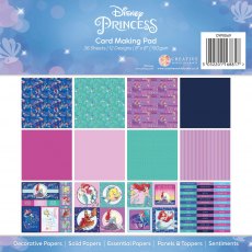 Disney The Little Mermaid 8 x 8 inch Card Making Pad | 36 sheets