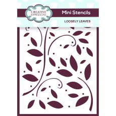 Creative Expressions Mini Stencil Loosely Leaves | 4 x 3 inch