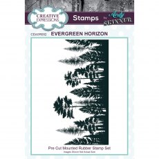 Creative Expressions Pre Cut Rubber Stamp by Andy Skinner Evergreen Horizon