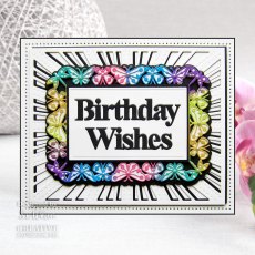 Sue Wilson Craft Dies Block Sentiments Birthday Wishes | Set of 2