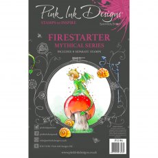 Pink Ink Designs Clear Stamp Firestarter | Set of 8