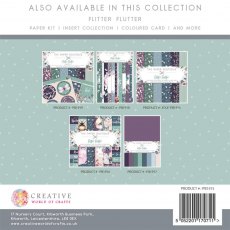 The Paper Boutique Flitter Flutter 8 x 8 inch Paper Pad | 36 sheets