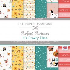The Paper Boutique Perfect Partners It's Pawty Time 8 x 8 inch Perfect Medley | 36 sheets