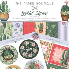 The Paper Boutique Lookin Sharp 8 x 8 inch Paper Kit | 36 sheets