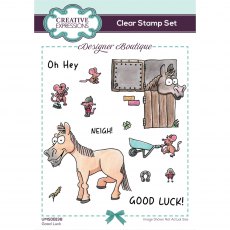 Creative Expressions Designer Boutique Clear Stamps Good Luck | Set of 15