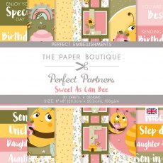 The Paper Boutique Perfect Partners Sweet as can Bee 8 x 8 inch Embellishments Pad | 30 sheets
