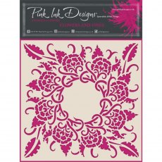 Pink Ink Designs Stencil Flowers & Vines | 7 x 7 inch
