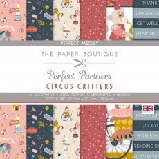The Paper Boutique Perfect Partners Circus Critters 8 x 8 inch Perfect Medley | 30 sheets