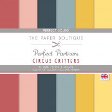 The Paper Boutique Perfect Partners Circus Critters 8 x 8 inch Perfect Solids | 30 sheets