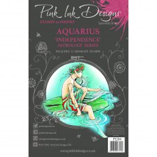 Pink Ink Designs Clear Stamp Aquarius Independence | Set of 13