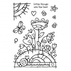 Woodware Clear Stamps Flower Mound | Set of 10