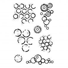 Woodware Clear Stamps Circles | Set of 7