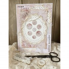 Creative Expressions Sam Poole Craft Die Shabby Basics Shabby Buttons | Set of 14
