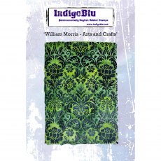 IndigoBlu A6 Rubber Mounted Stamp William Morris Arts and Crafts