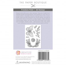 The Paper Boutique Clear Stamp Set Freedom Field | Set of 7