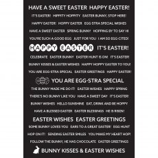 Creative Expressions Wordies Sentiment Sheets Happy Easter | A5