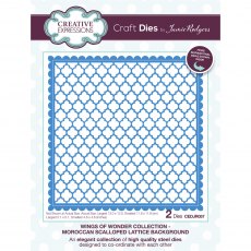 Jamie Rodgers Craft Die Wings of Wonder Collection Moroccan Scalloped Lattice Background | Set of 2