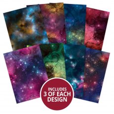 Hunkydory A4 Adorable Scorable Pattern Packs Glistening Galaxies | 24 sheets
