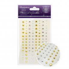 Hunkydory Diamond Sparkles Gemstones Gold & Silver | Pack of 120