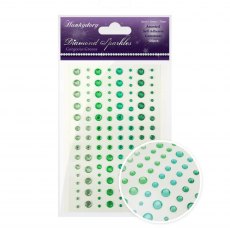 Hunkydory Diamond Sparkles Gemstones Gorgeous Greens | Pack of 120