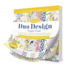 Hunkydory Duo Design 8 x 8 inch Paper Pad Spring Fling & Gorgeous Gingham | 48 sheets
