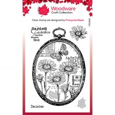 Woodware Clear Stamps Daisy Frame | Set of 5