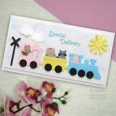 Sue Wilson Craft Dies Mini Shadowed Sentiments Collection Special Delivery | Set of 2