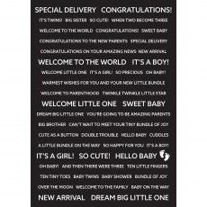 Creative Expressions Wordies Sentiment Sheets Sweet Baby | A5