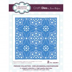 Jamie Rodgers Craft Die Pierced Collection Circles Mandala Background | Set of 2