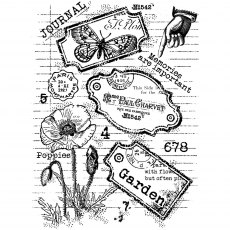 Woodware Clear Stamps Label Page
