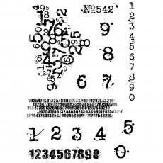 Woodware Clear Stamps Inky Numbers | Set of 15