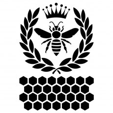 IndigoBlu Stencil Queen Bee | 8 x 5 inch