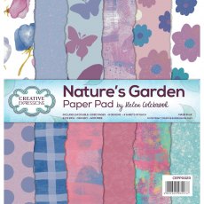 Creative Expressions Helen Colebrook 8 x 8 inch Paper Pad Natures Garden | 24 sheets