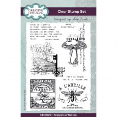 Creative Expressions Sam Poole Clear Stamp Snippets of Nature | Set of 7
