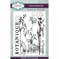 Creative Expressions Sam Poole Clear Stamp Botanical Collage